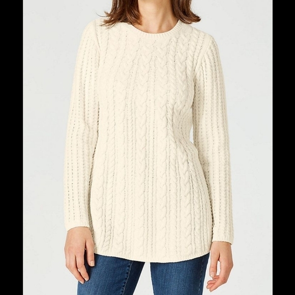 J. Jill Chenille Red Sweater Size Medium - Picture 9 of 9